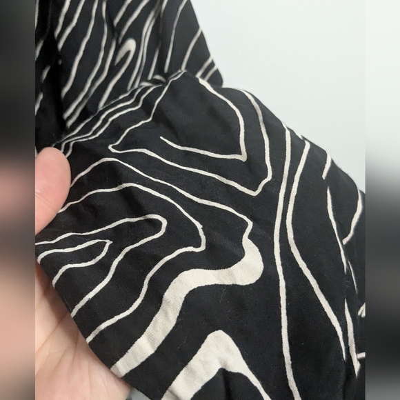 ZARA Black and white printed midi dress - size M - Picture 6 of 8